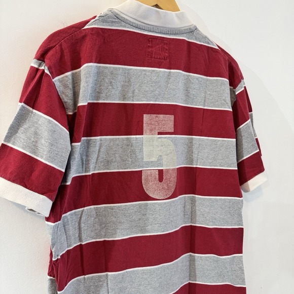 American Eagle Outfitters Vintage Rugby Shirt Men's‎ L Striped Polo Preppy - Picture 7 of 7